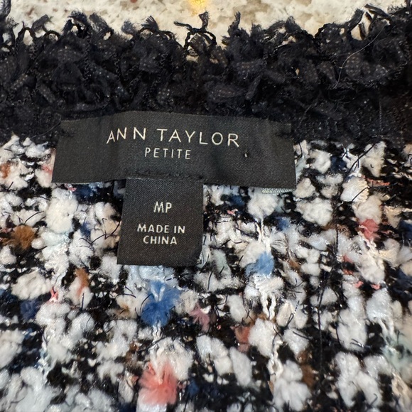 Ann Taylor Textured Blazer with Fringe Accents - Picture 7 of 7